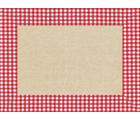 Barquette de 400 sets de table papier gaufré recyclé 80g/m2, Lin Vichy - Format 30x40cm