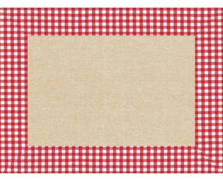 Barquette de 400 sets de table papier gaufré, Lin Vichy - Format 30x40cm 