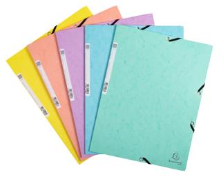 AQUAREL - Elastomap in glanskarton 400g/m2 - A4 - Geassorteerd