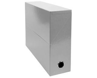 Scatola per progetti dorso 90mm Iderama cartoncino - 25,5x34cm - Grigio