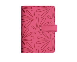 Organiseur Exatime 14 Floralie 11 x 14.5 cm Semainier Septembre 2025 à Décembre 2026 -16 Mois - Fuchsia
