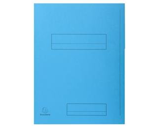 Paquet de 50 chemises imprimées 2 rabats SUPER 210 - 24x32cm - Bleu clair