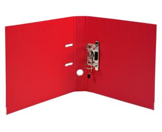 Classeur à levier Prem'Touch intérieur et extérieur en polypropylène - Dos 50mm - A4 maxi. - Rouge