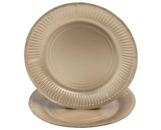 10 Assiettes en carton rondes, 23 cm 