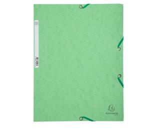 Set mit 3 Sammelmappen A4 mit Gummizug und 3 Klappen, Colorspan 400g/m2 