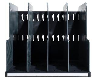 MODULOTOP vertikaler Sorter mit 5 Trennplatten, Office - Lichtgrau