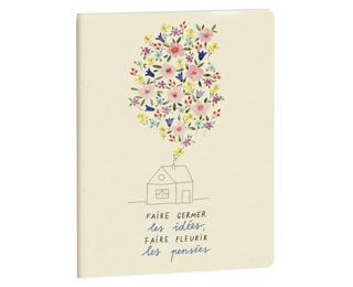 Notebook Julie Adore dots Maison 15x21cm - Visuel