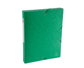 Exacompta Scotten Elasticated Filing Box (40mm Spine) - Green