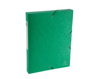Boite de classement Exabox Dos 40mm Carte lustrée Scotten - A4 - Vert