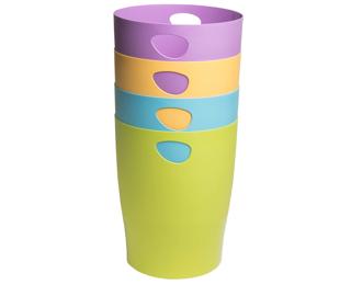 Corbeille à papier Ecobin Pop N'Co - Couleurs assorties