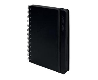 Agenda Forum Black & Color 12 x 17 cm Journalier Août 2026 à Juillet 2027 - Noir
