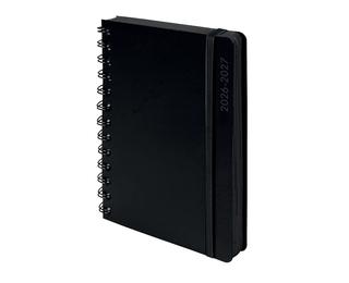 Agenda Forum Black & Color 12 x 17 cm Journalier Août 2026 à Juillet 2027 - Noir
