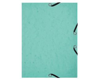 Exacompta Aquarel Elasticated Folder with 3 Flaps + 25 Bristol Sheets, A5 - Pastel green