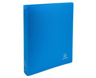 Ringbuch aus PP 700µ mit 4 Ringen 30mm, Rücken 40mm, blickdicht, DIN A4 Überbreite - Hellblau