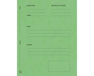 Paquet de 25 dossiers de plaidoirie Pour/Contre carte lustrée 25x32cm 