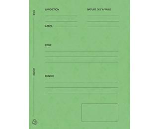 Paquet de 25 dossiers de plaidoirie Pour/Contre carte lustrée 25x32cm 