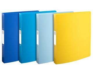 Classeur 2 anneaux 30mm polypropylène recyclé BeeBlue - A4 Maxi - Couleurs assorties