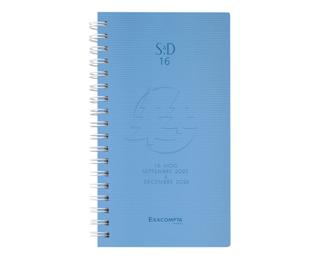 Agenda de poche SAD 16S Linicolor 9 x 16 cm Semainier Septembre 2025 à Décembre 2026 - 16 mois. - Couleurs assorties