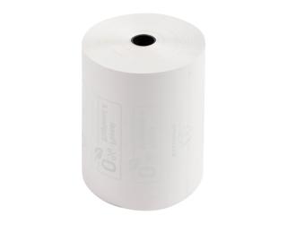 Weegschaal rollen 80x60mm - 1 laag thermisch papier 55g/m2 - zonder Phenol - Wit