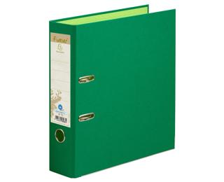 Registratore a leva foderato con carta dorso 80mm Forever - A4 - Verde scuro