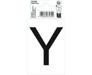 Autocollant PVC adhésif antidérapant lettre Y - Noir