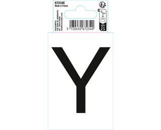 Autocollant PVC adhésif antidérapant lettre Y - Noir