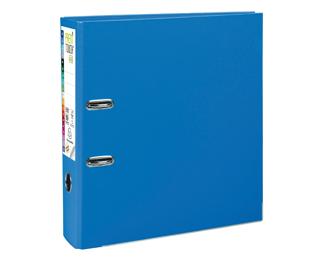Classeur à levier Prem'Touch intérieur et extérieur en polypropylène - Dos 80mm - A4 maxi - Bleu
