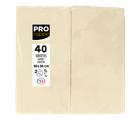 Paquet de 40 serviettes micro gaufrées ouate 2 plis - pliées 1/8