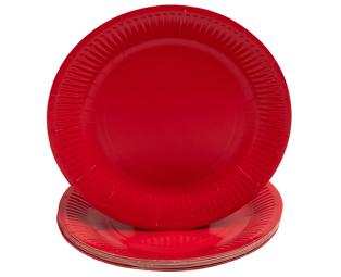 Runde Pappteller, 20 Stück, Ø 23 cm, 100% plastikfrei