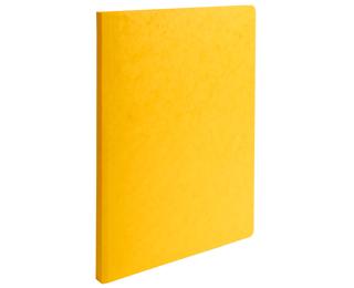 Pre-creased folder pressboard 400gsm - 24x32cm - Yellow