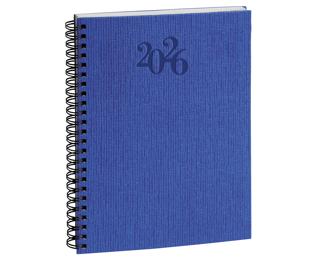 Agenda de bureau Horizons 20S Visuel Spiralé Carte Napura 15x21 cm Semainier Janvier à décembre 2026 - Bleu