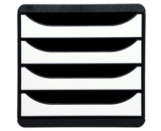 Módulo individual BIG-BOX para documentos A4 + con 4 cajones, ultra-rígido y con stop de seguridad y con stop de seguridad - GLOSSY 