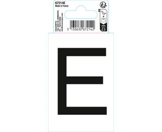 Autocollant PVC adhésif antidérapant lettre E - Noir