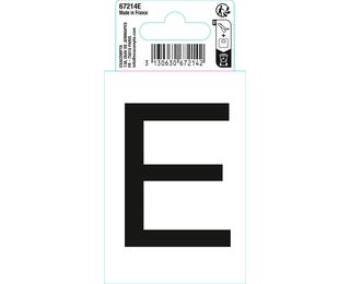 Autocollant PVC adhésif antidérapant lettre E - Noir