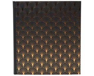 Fotoalbum, 60 schwarze Seiten, Néo Déco - Schwarz