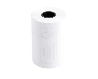 Bobine pour tickets de carte bancaire 57x40mm livrée en boite distributrice - 1 pli thermique 55g/m2.