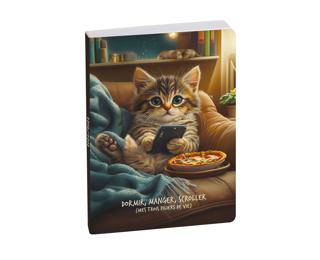 Agenda Forum Funny Pets 12 x 17 cm Journalier Août 2026 à Juillet 2027 - Pizza 