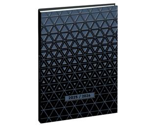 Agenda Journalier Exacompta Forum Grav'chic - Format 12.5 X 17.5 Cm - Août 2025 à Juillet 2026 - Couverture Bleue Texturée
