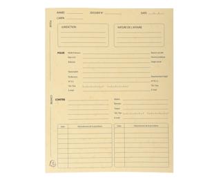 Pack of 25 printed pressboard folders Procedure 25x32cm 