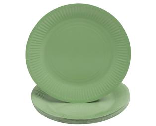 20 Assiettes en carton rondes, 23 cm