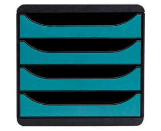 Big Box, Schubladenbox mit 4 Schubladen, Skandi - Pazifikblau