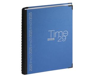 Agenda de bureau Time 29 Spiralé toile bordée 21x29,7 cm Semainier Janvier à décembre 2025 