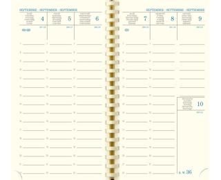 Recharge semainier SAD 16S 9 x 16 cm Septembre 2025 à Décembre 2026.