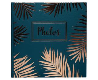 Fotoalbum 30 Seiten schwarz 25x25cm - Palma blau - Blau