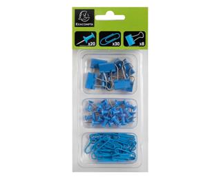 Kit de 58 attaches Iderama - Bleu clair