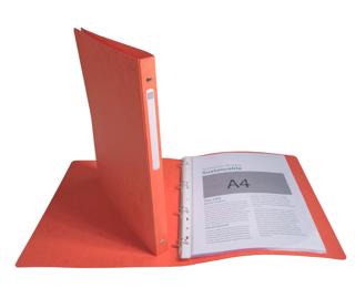 Ring Binder Mottled Premium Pressboard, 4 Rings, A4 - Assorted colours