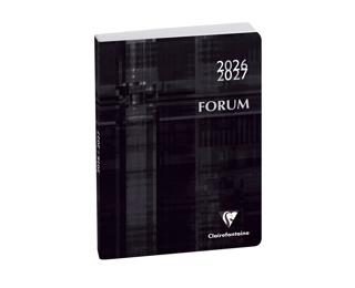 Agenda Forum Métric 12 x 17 cm Journalier Août 2026 à Juillet 2027 - Noir