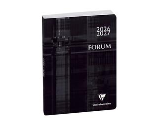 Agenda Forum Métric 12 x 17 cm Journalier Août 2026 à Juillet 2027 - Noir