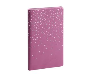 Agenda de poche Eurotime 16 Amélie 8,5 x 16 cm Semainier Janvier à Décembre 2027 - Rose