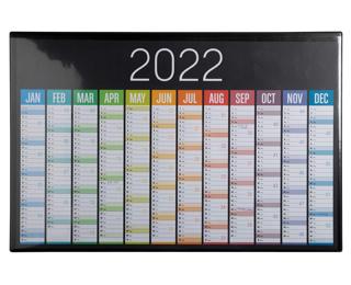 Feste Schreibtischunterlage, PVC, personalisierbar, Kreacover, 37,5x57,5 cm - Schwarz